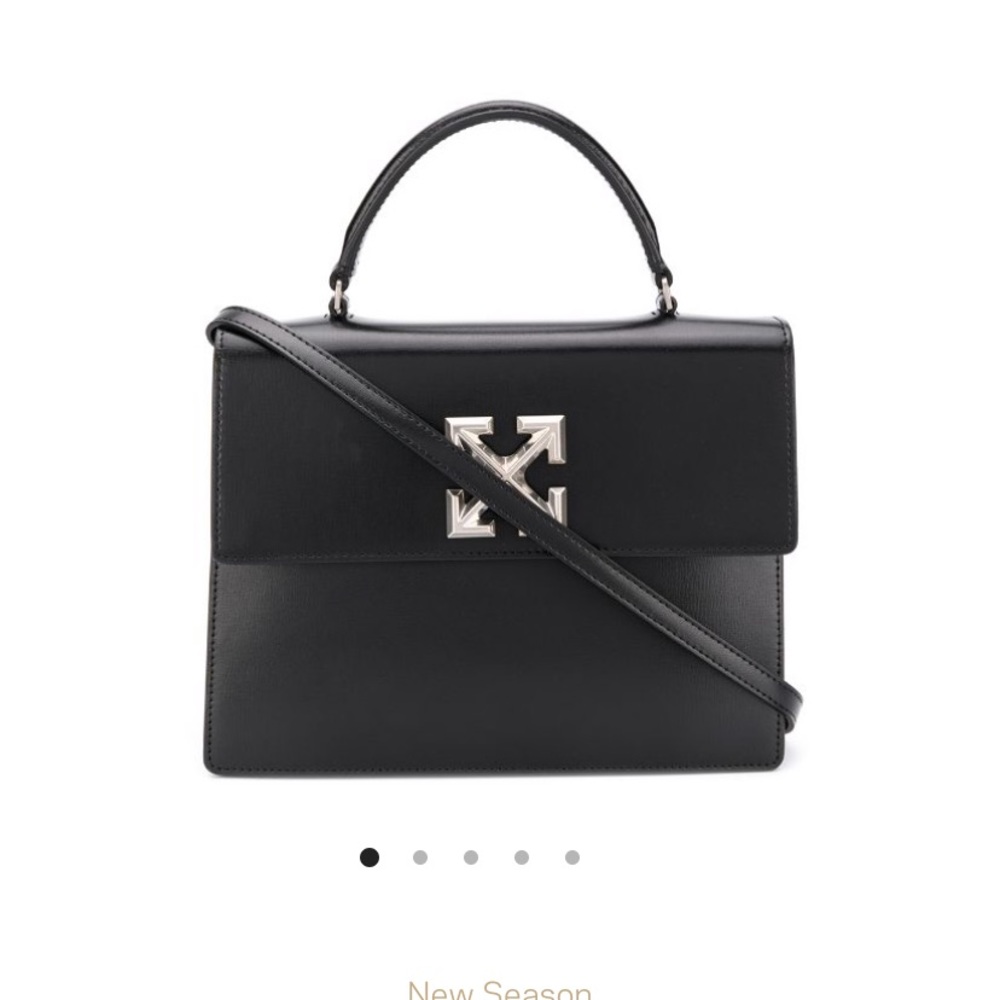 Off White black Jitney 1.4  tote bag